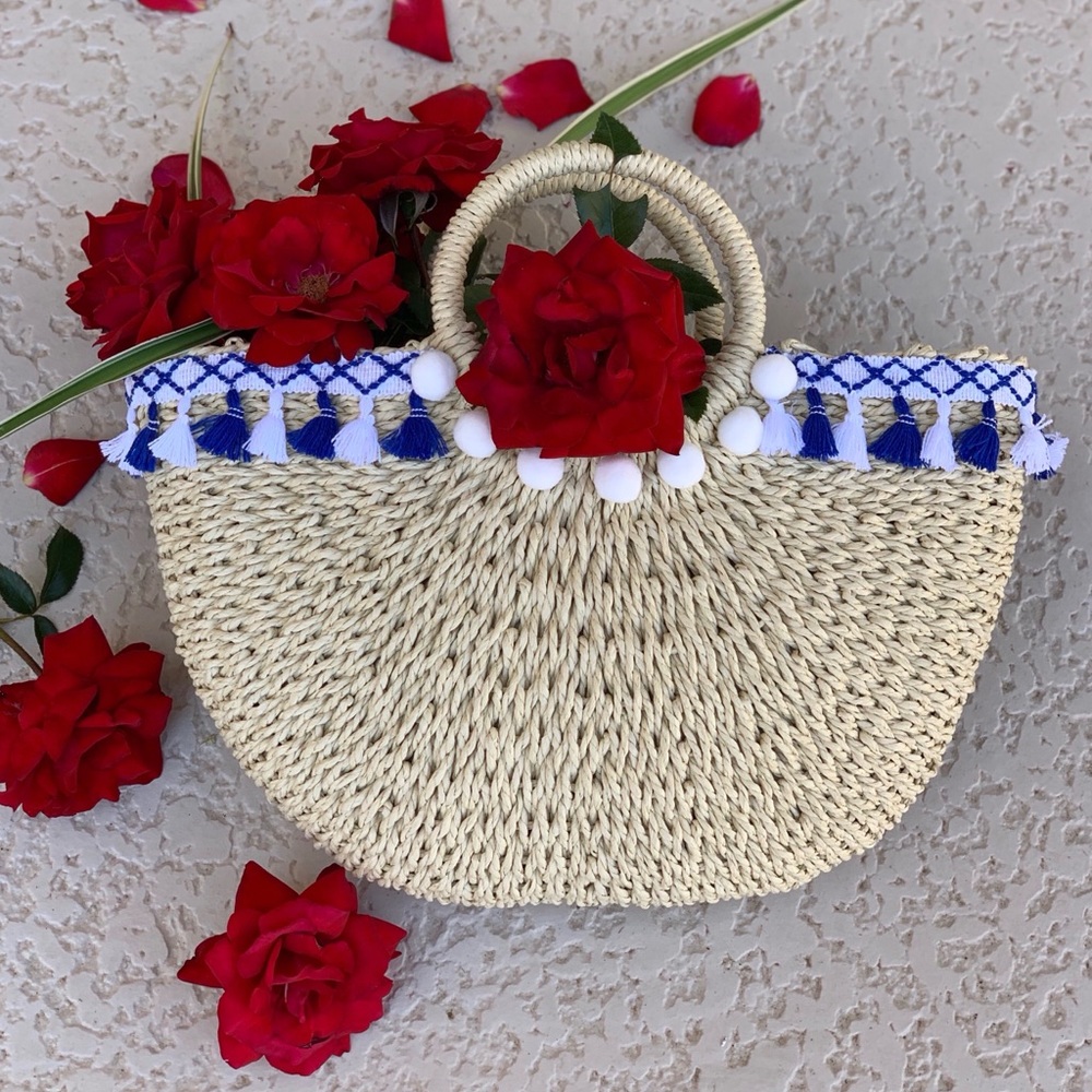 Moon Straw Bag Handmade